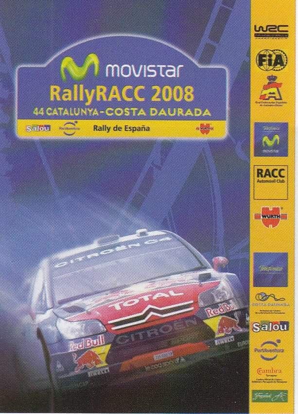 Cartel oficial RallyRACC 2008